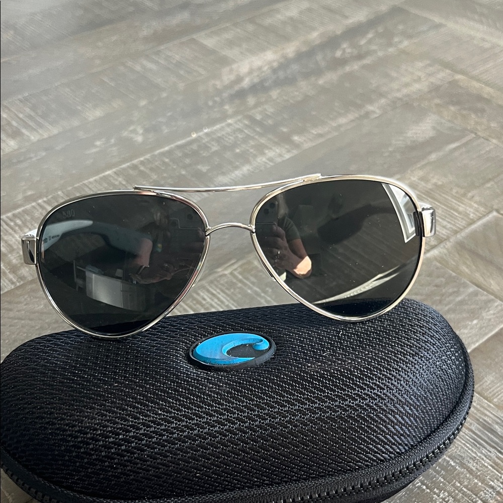 Costa Silver Aviator Sunglasses